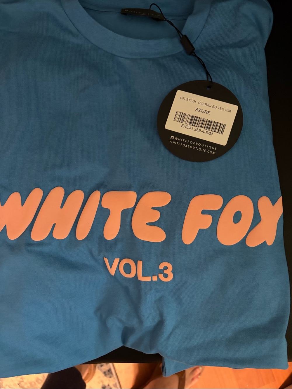 White Fox Boutique Unisex Azure Tee with Logo